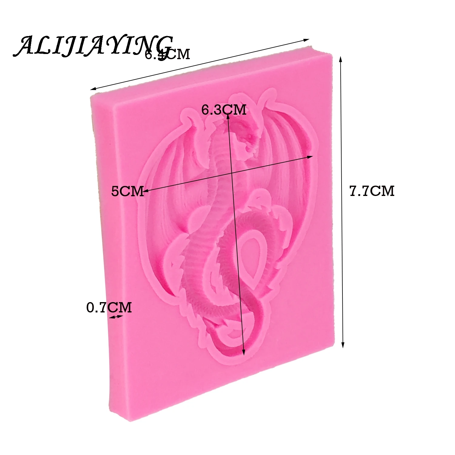 1Pcs Flying dragon shape Silicone Fondant Molds Wedding Cake Decorating Tools Candy Clay Gumpaste Chocolate Moulds D1012