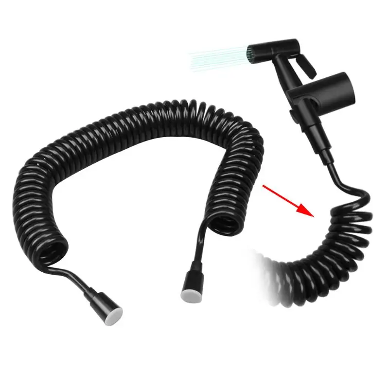 Pistola de ducha con resorte Flexible de 200cm, MANGUERA DE AGUA de fontanería, estilo de tubería de conexión para PULVERIZADOR DE bidé de inodoro