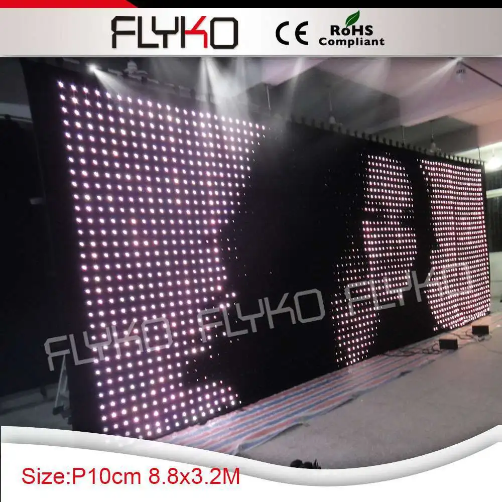 full color led television wall led vision curtain for wedding backdrop hire