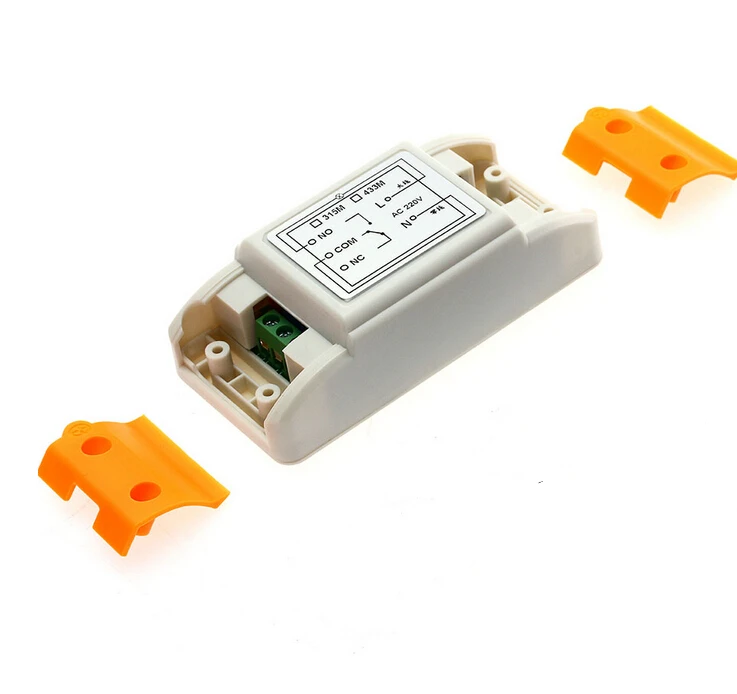 AC220 v 1 ch RF interruptor de control remoto inalámbrico receptor transmisor pasta panel Circular interruptor de alimentación universal