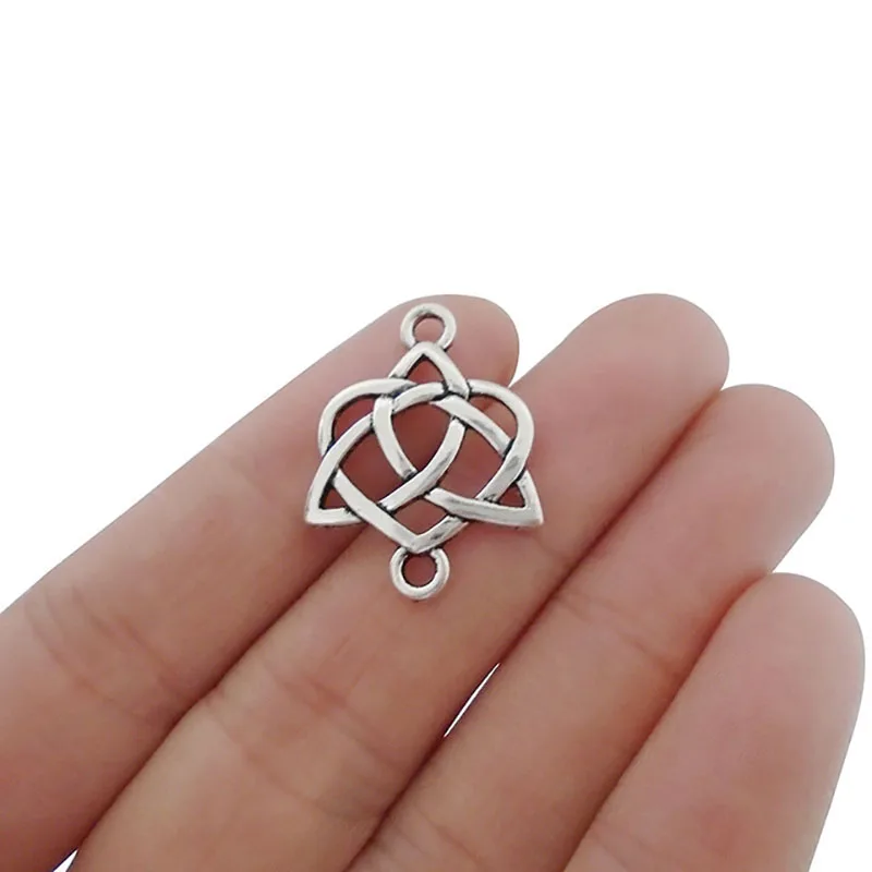 20 x Celtics Knots Spiral Swirl Connectors Charms Beads for Bracelets DIY Jewelry Making Findings