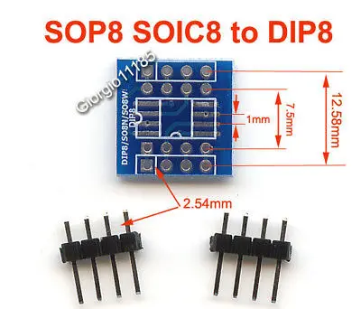 10pcs SOP8 SOIC8 to DIP8 W&N adapter PCB SMD Convertor