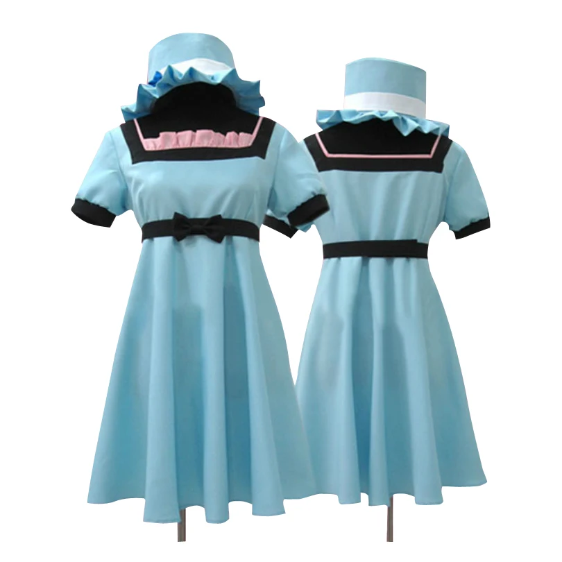 Steins Gate Shiina Mayuri Maid Dres Full Sets Cosplay Costume Halloween Carnival Outfit