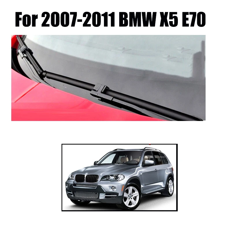 Erick – jeu de balais d\'essuie-glace avant et arrière LHD, pour BMW X5 E70 2006 – 2011, brosses de vitres de pare-brise 24 \