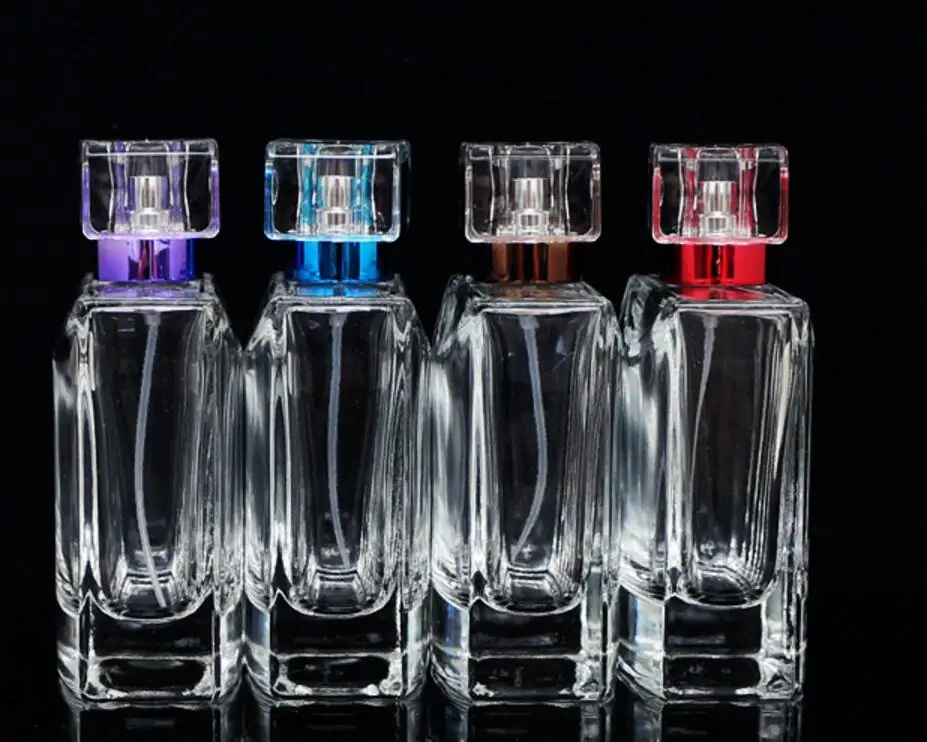 

50pcs/lot High Quality 100ml Glass Perfume Spray Bottle Empty Clear Refillable Cosmetic Bottles lin4342