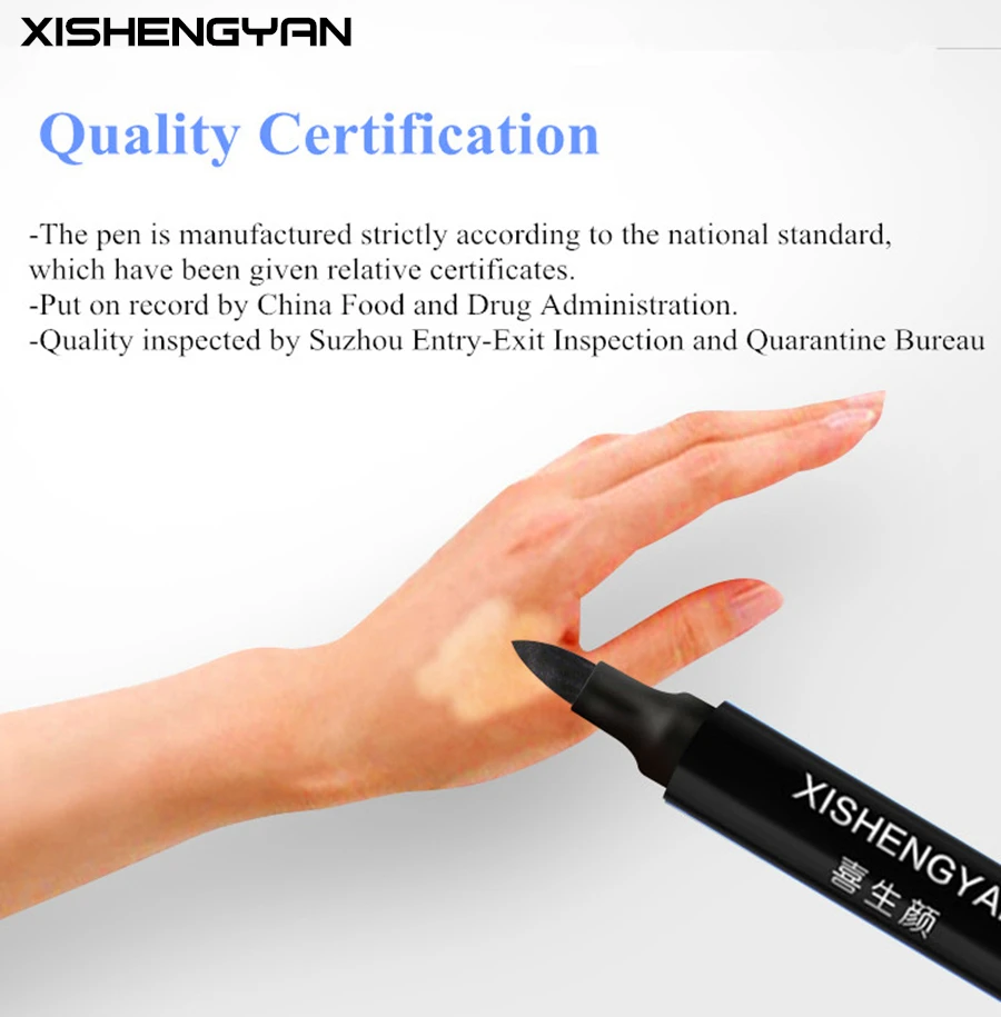 XISHENGYAN Vitiligo Concealer Covering Waterproof Cream Skin Condition Pen Long Lasting Women Men White Patch Face Body Makeup