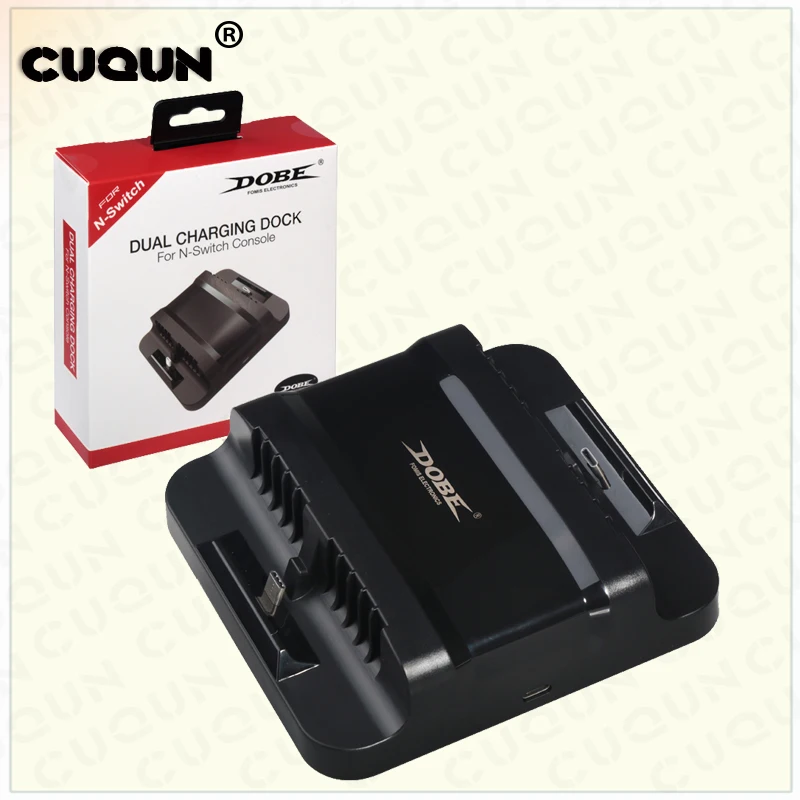 2 em 1 carregamento duplo usb doca estação suporte de armazenamento multi carregador de carregamento rápido para nintend switch joy-con n-switch