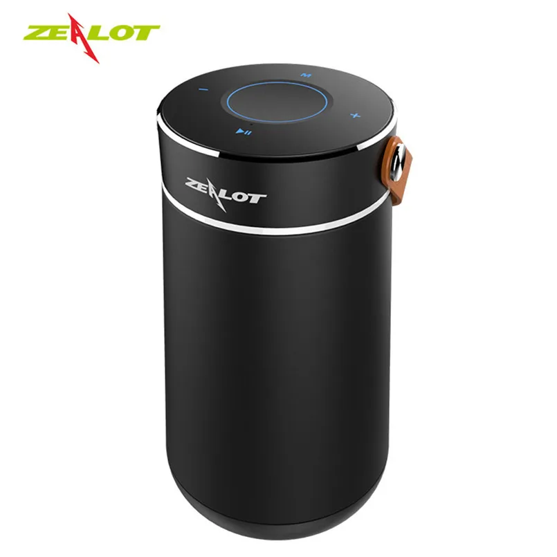 ZEALOT Official S21 Portable Speaker Tough Control Bluetooth Speakers HiFi 3D Stereo Wireless Subwoofer Support TF Card 40MAY21