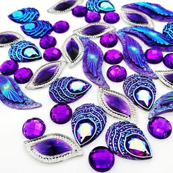 Della miscela varietà di 100pcs Sew On Viola AB Vestiti Sciolti Pietre Strass Strass Per La Cerimonia Nuziale Del Partito di Abbigliamento Costumi di Danza vestito