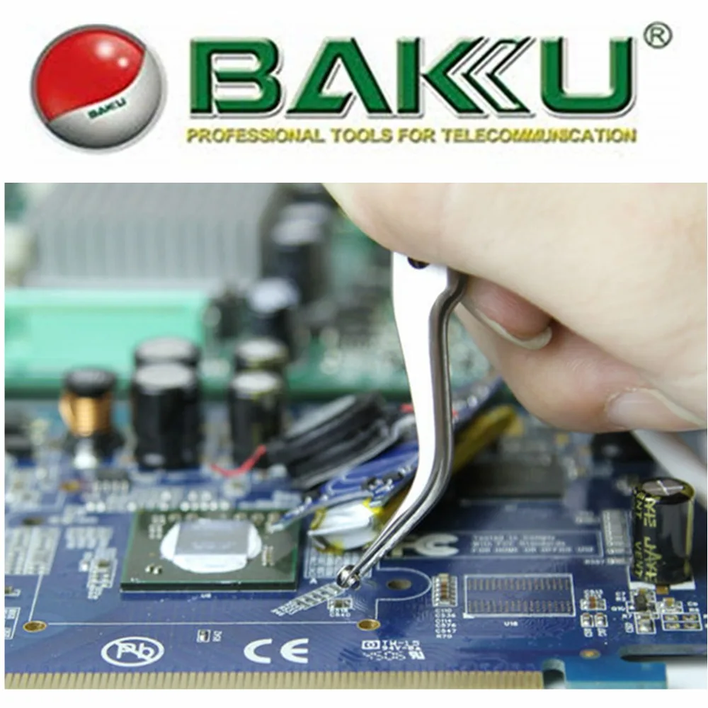 BK 7-Sa SR, Advanced Non-magnetic Stainless Anti-frictional Curved Tips Tweezer,Ultra Rigidity,Ultra Fine Point