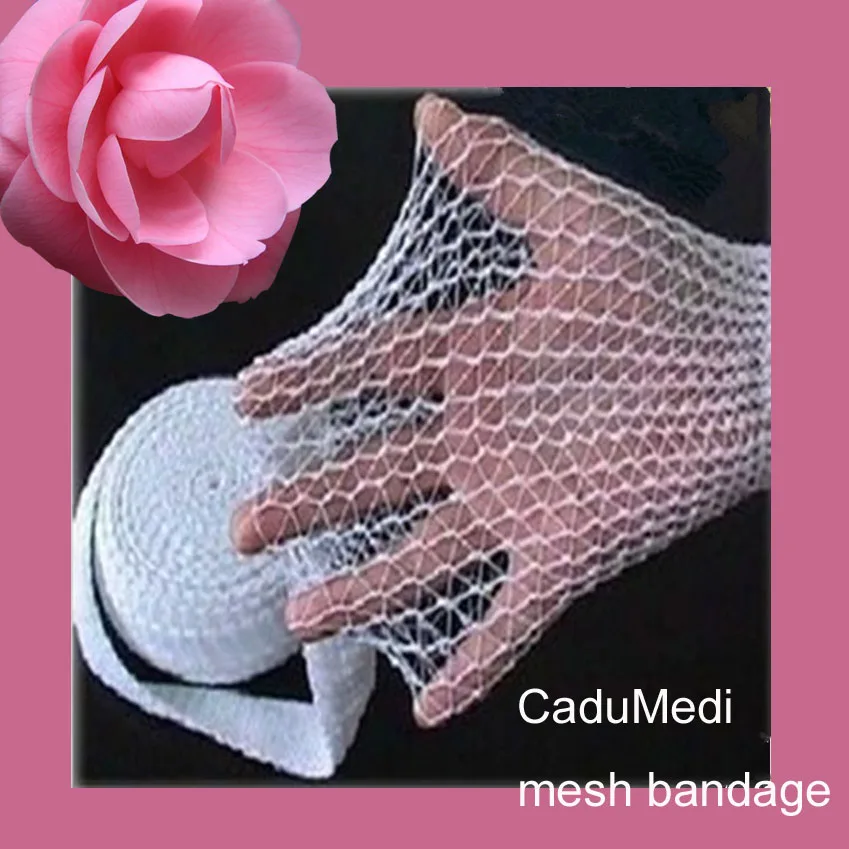 1pcs 6# 1box 5meter health elastic mesh bandage tube net hoop sheath calf elastic mesh leak roll bandage ventilation and sens