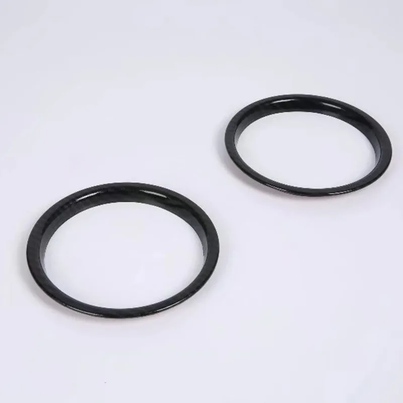 2PCS Carbon Fiber Loudspeaker Adornment Cover for Mini Cooper F56 F57 Hatch Cabrio Interior Speaker Ring Accessories