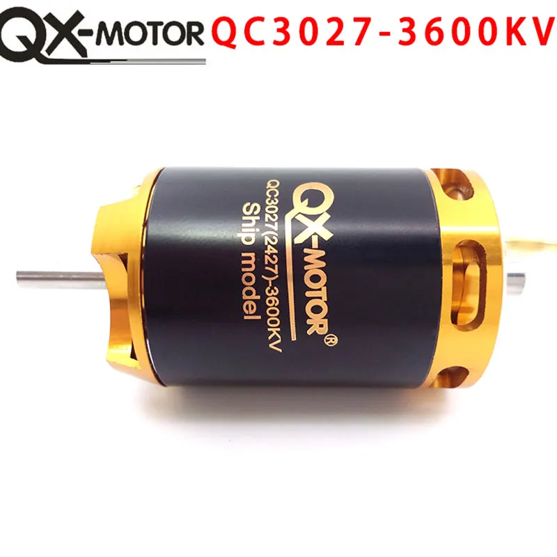 QX-MOTOR 3027 3600KV 3800kv bezszczotkowy silnik wykorzystanie 90A 120A esc RC bezrdzeniowy silny moment obrotowy zabawka samochód statek łódź Model