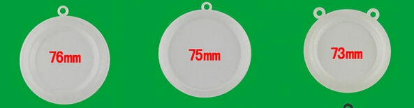 Gas-wasser-heizung teile ventildichtung membran weiß silica gel runde film 73mm mit einzelnen ohren