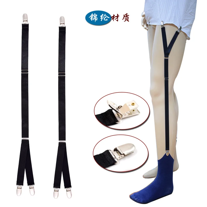 New Mens Shirt Stays Garters Suspenders For Shirts Gentleman Leg Braces Fashion Men Shirt Suspenders Garter Holder Business