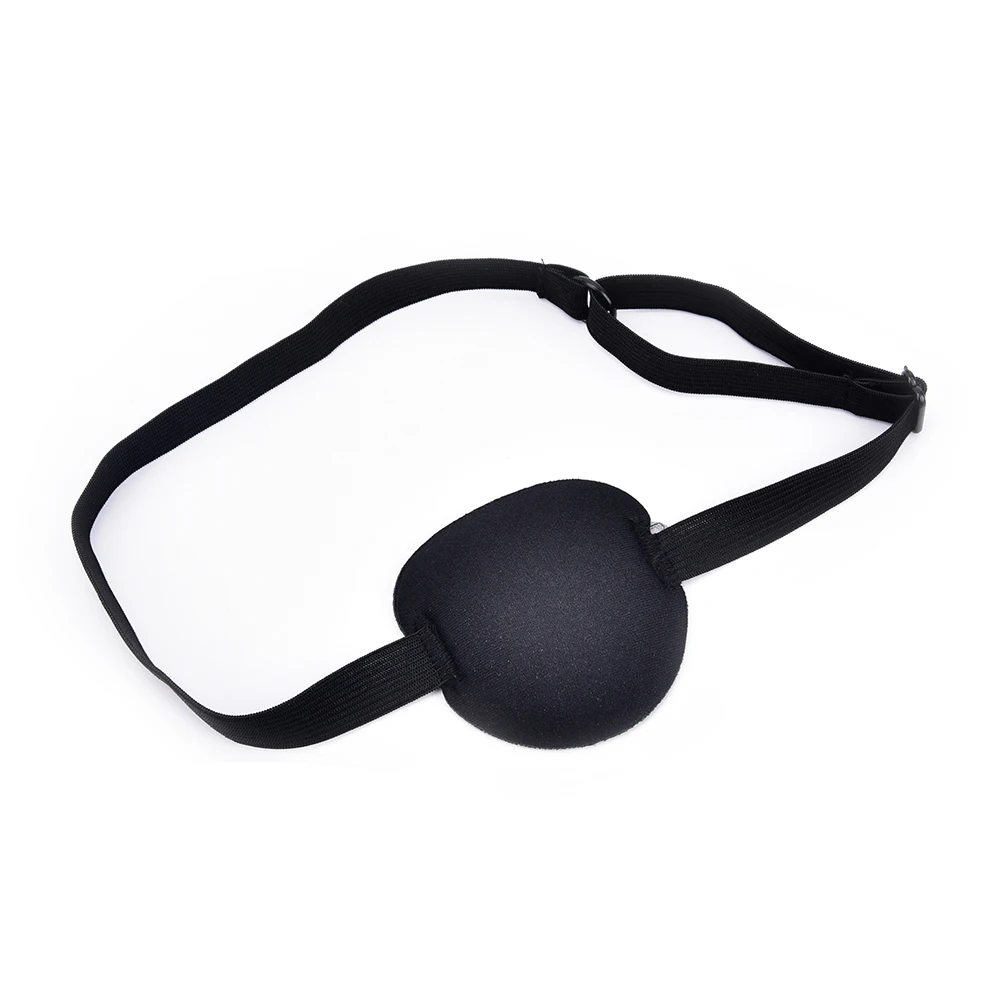 High Quality Black Medical Use Concave Eye Patch 3D Foam Groove Eyeshades For Lazy Eye 1Pcs