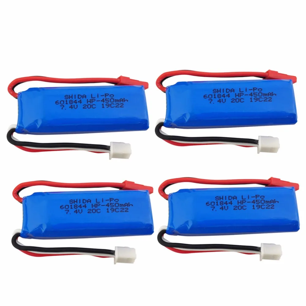 

7.4V 450mAh lithium battery for wltoys K969 K979 K989 K999 P929 P939 284131 high-speed remote control car accessories