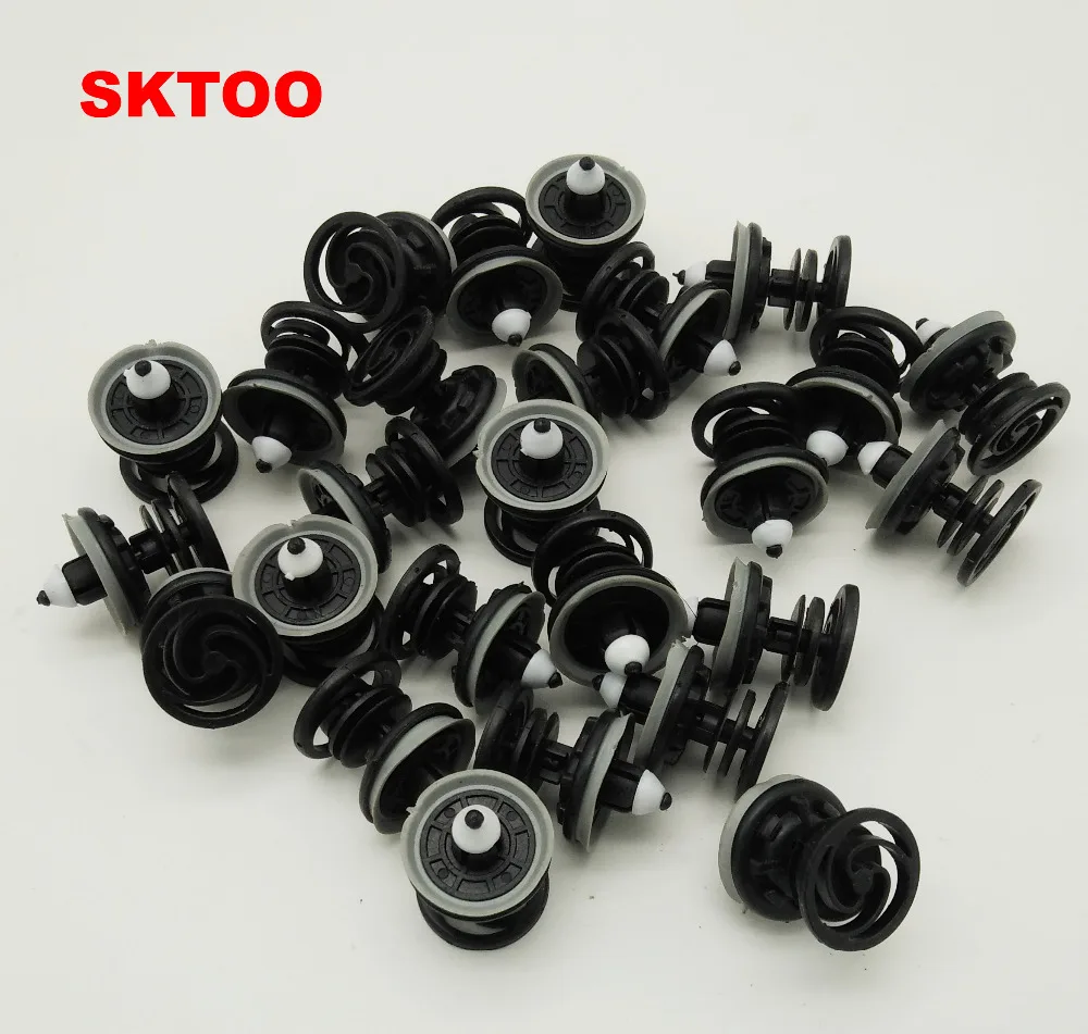 

SKTOO 100PCS Auto Fastener Door Plank Fixed Clamp For VW Golf 6 Golf 7 VW Passat B7 Jetta6 Polo T5 A1 A4 Q3 Q5 Q7 7L6 868 243