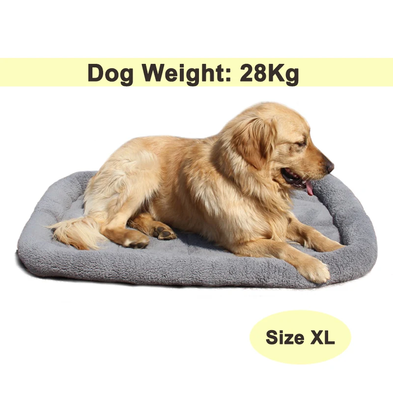 YUDODO Pets Cushions Large Dog Beds Warm Soft Blanket For Small Medium Pet Sleeping Mat Mattress 95*68cm/80*60cm/65*45cm/55*35cm