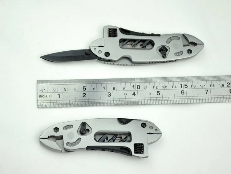 Imagem -06 - Portátil Dobrável Chave de Friso Mandíbula Mais Chave de Fenda Alicate Faca Multi Ferramenta Sobrevivência Engrenagem Fio Alicate Bolso Multitool Novo