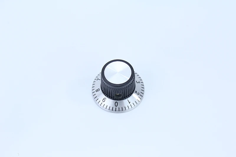 Fast Free Ship 10pcs/lot 23MMX14MM,hole diameter 6MM With Digital dial metal surface potentiometer knob