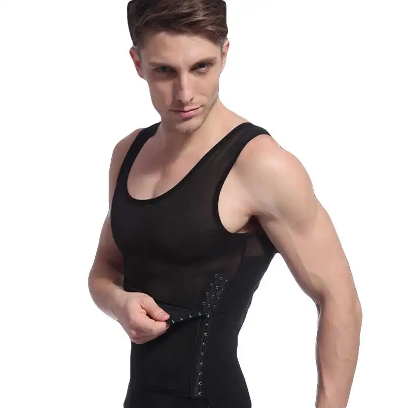 

Men Shapers Ultra Sweat Thermal Muscle Shirt Neoprene Belly Slim Sheath Female Corset Abdomen Belt Shapewear Zip Tops Vest NY026