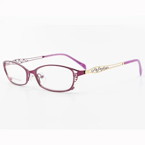 Imagen 2 del producto Armazón de gafas de alta calidad BCLEAR para mujer, armazón de gafas de aleación metálica, gafas de medio armazón, gafas para mujer S99002