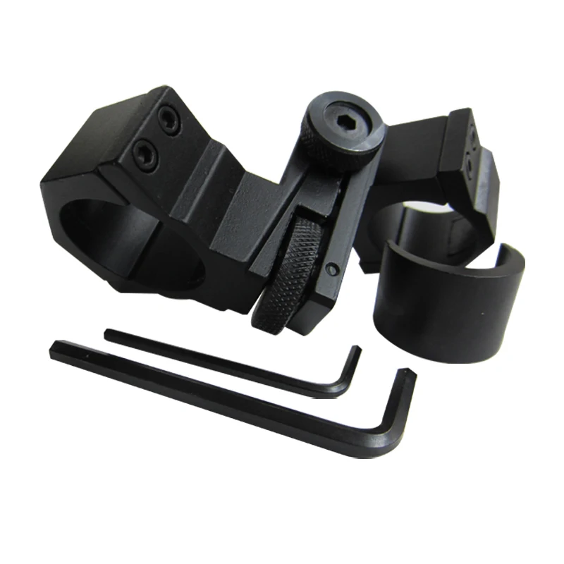 2020 25.4mm & 30mm Metal Scope Mount Adjustable Tactical Flashlight Laser Mount Stand Holder Torch Clip Waver RifleScope Mount