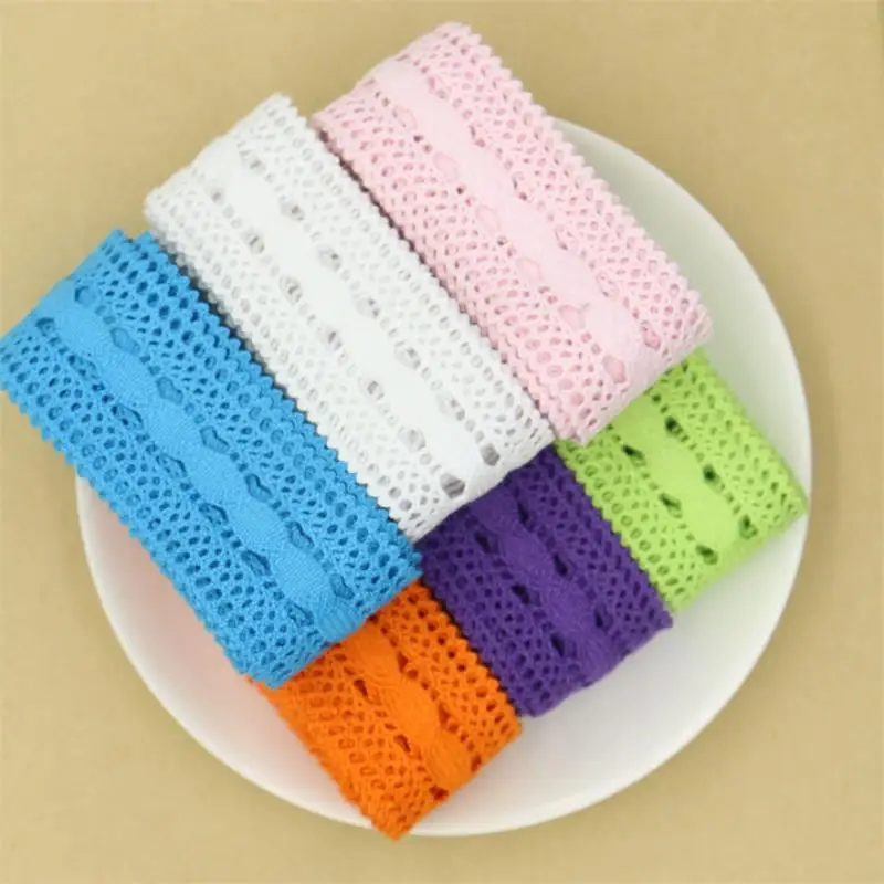 Handmade cloth DIY materials clothing accessories soluble lace color lace COTTON LACE TRIM belt