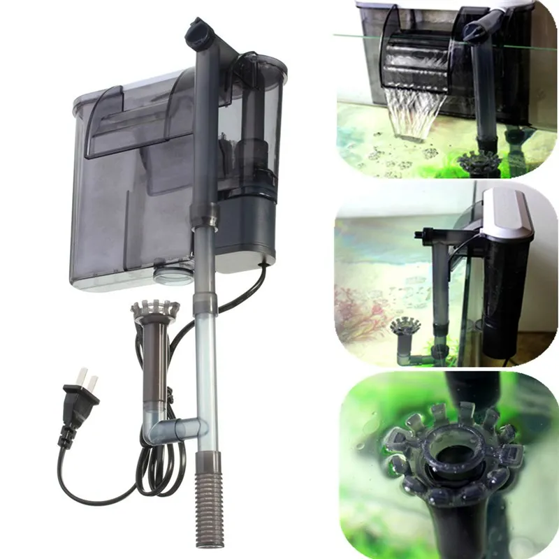 

Hot Sale 3.5W Fish Tank Noiseless External Filter Aquarium Ultra-Silence Wall-mounted Waterfall External Hanging Filter