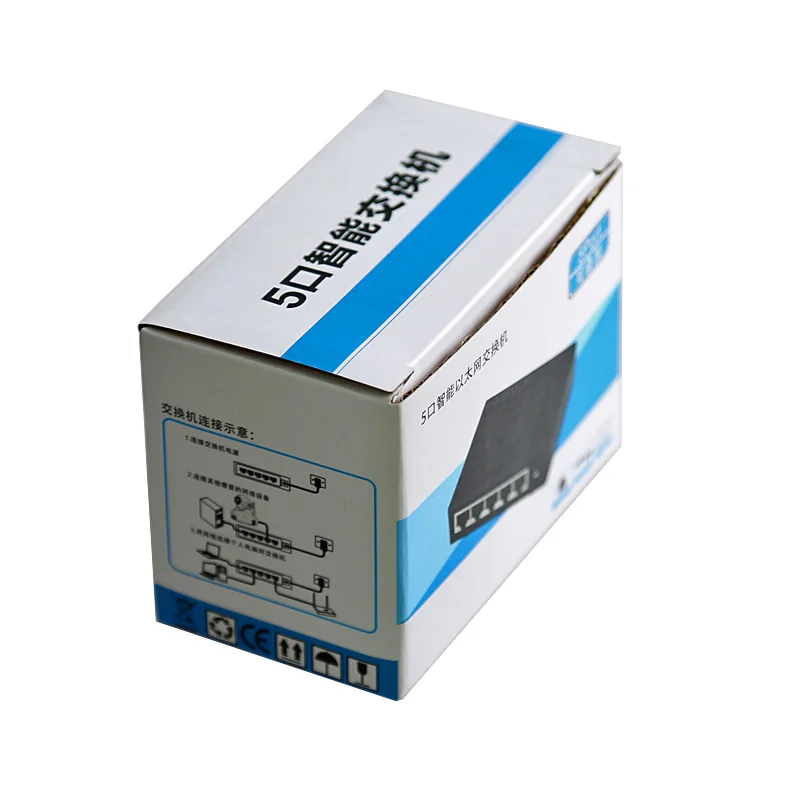 Diewu DW-IP17X-T5 10/100mbps 5ポート高速イーサネットネットワークスイッチネットワークスイッチEU/USアダプター付きデスクトップPC