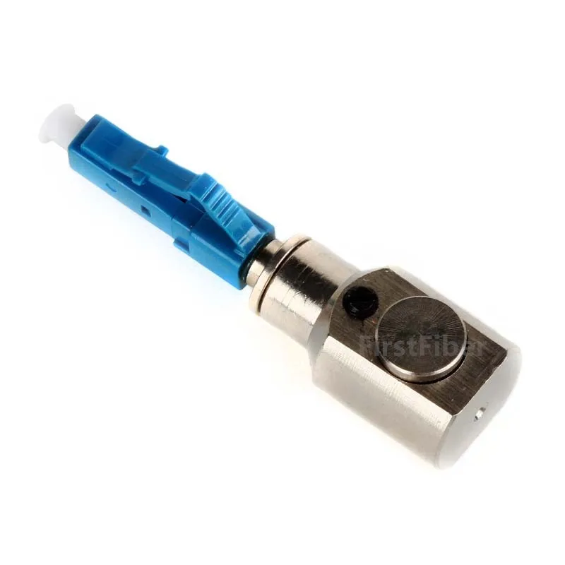 Adaptador de fibra desnuda FC/SC/LC/ST UPC, Conector de fibra desnuda ensamblado, modo único, material metálico