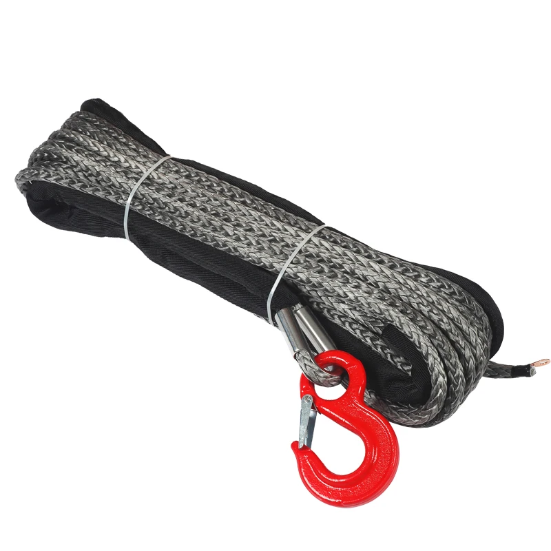 8000-16500Lbs high strength polymer polyethylene fiber rope nylon rope winch/sling accessories multi diameter / length optional