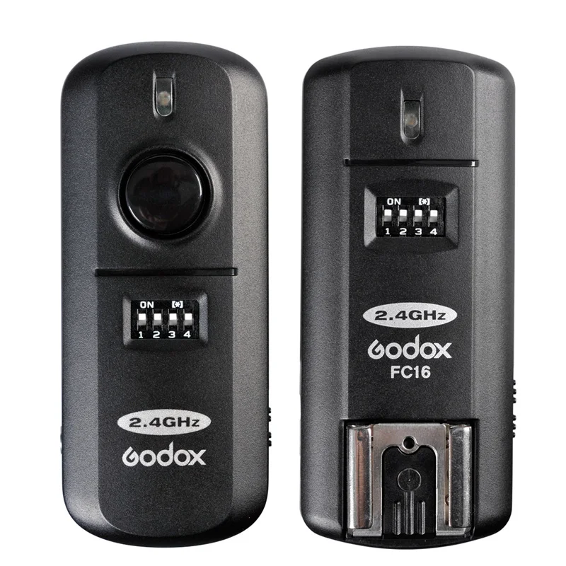 Godox FC-16 2.4G 16 Channels Wireless Remote Flash Speedlite Strobe Trigger Receiver Shutter Release for Canon Nikon DSLR Camera