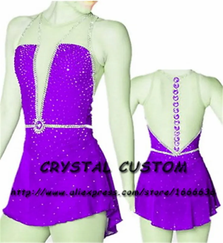 Crystal Custom Kunstschaatsen Jurk Meisjes Nieuwe Brand Schaatsen Kleding Voor Concurrentie DR4659