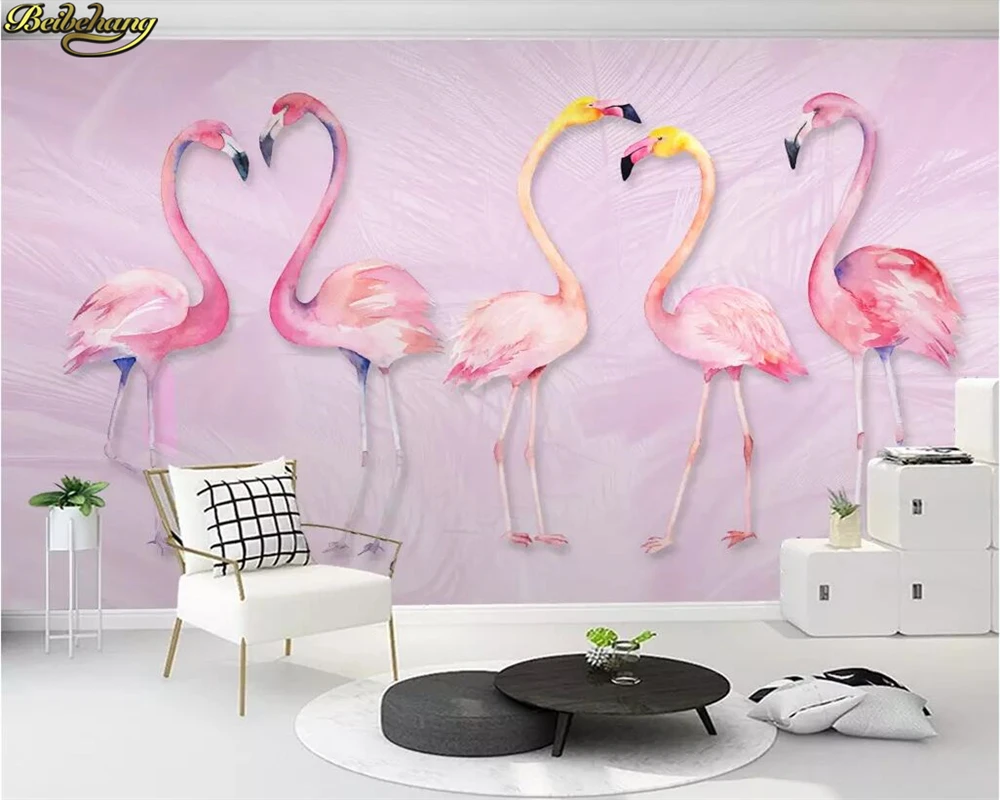 beibehang Custom photo wallpaper mural modern minimalist fashion hand-painted feathers fire years texture art murals wall