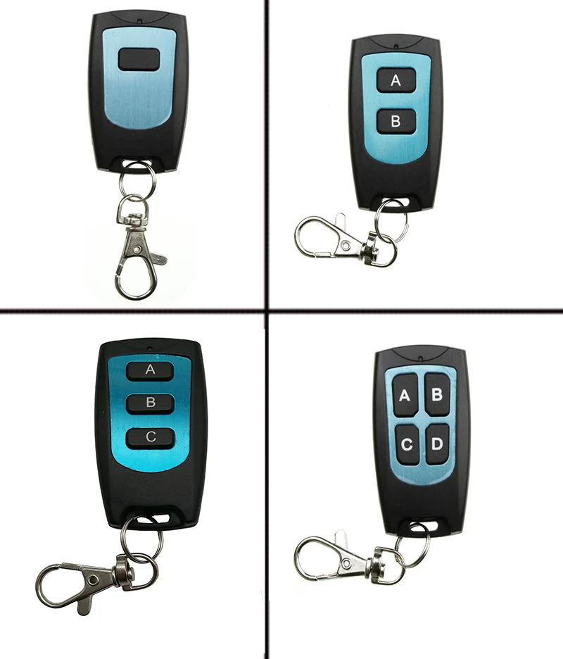 

xuanlongyuan 1 2 3 4 CH 1CH 2CH 3CH 4CH RF Wireless Remote Control RF Waterproof Transmitter,315/433.92 MHZ/lamp/Garage Door