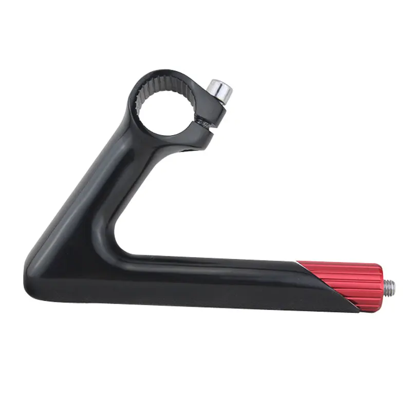 Retro Electroplate Aluminum Alloy 58 Angle Gooseneck Stem 22.2*25.4 Fixed Gear Road Bike Gooseneck Stems BSB010