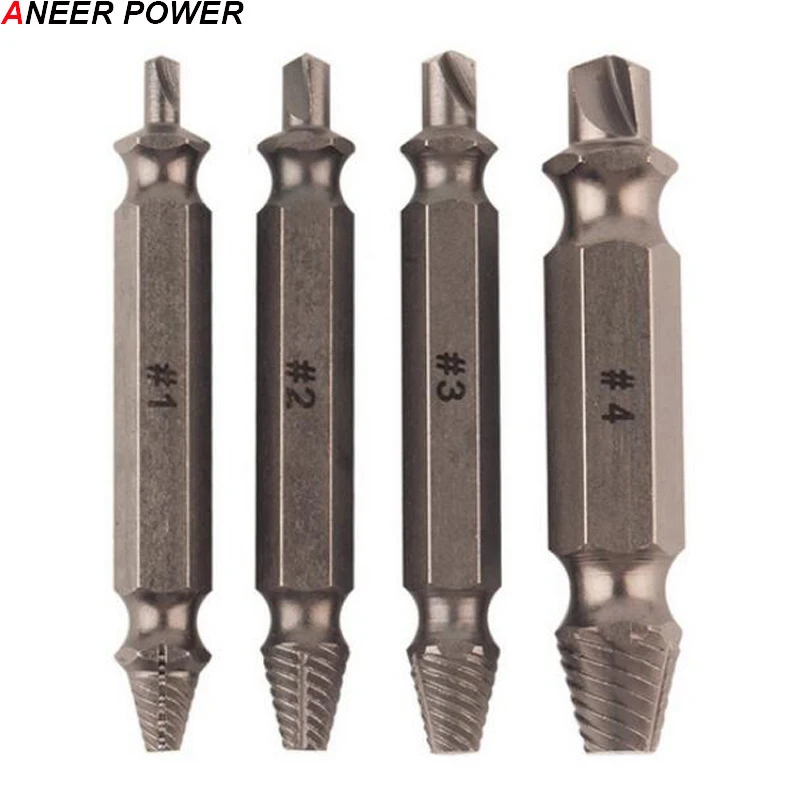 (For Spare Parts or Shipping cost link)4pcs Damaged Screw Take Out Tear Down Tools Screwdriver Broken Screw Extractor Drill Bit