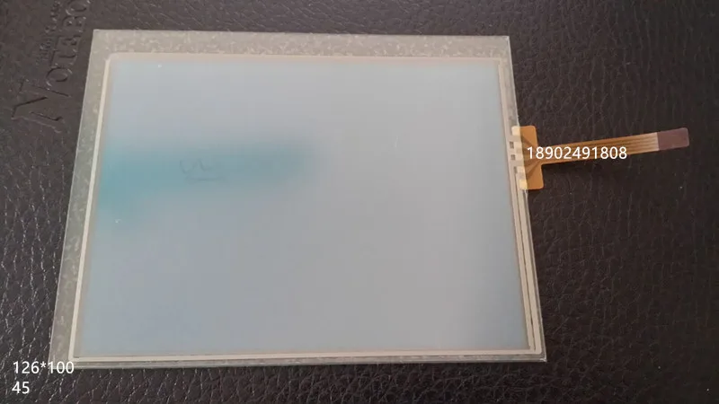 New 4 wire resistance touch screen shape, 126*100 side side outlet line length 45, touch glass screen