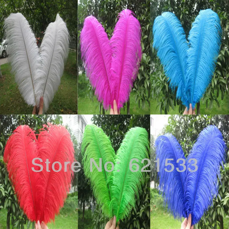 

Wholesale Gorgeous 14-16 inches / 35-40 cm 50pcs/lot Ostrich Feathers Much choice wedding