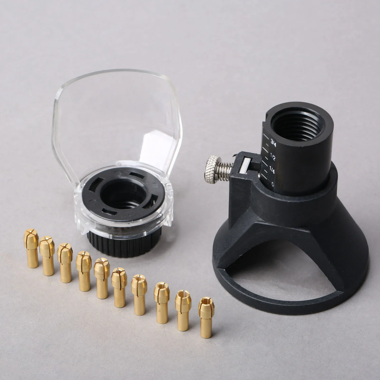 10 قطعة 0.5-3.2 مللي متر النحاس كوليت الحفر تشاك 4.3 مللي متر عرقوب الحفر مخصصة محدد القرن غطاء ل دريمل اكسسوارات أداة دوارة