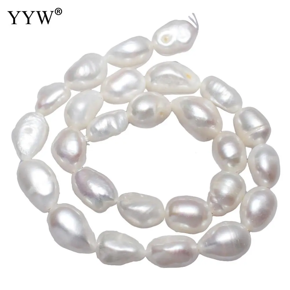 

Cultured Potato Freshwater Pearl Beads natural white 11-12mm Approx 0.8mm Sold Per Approx 15 Inch Strand