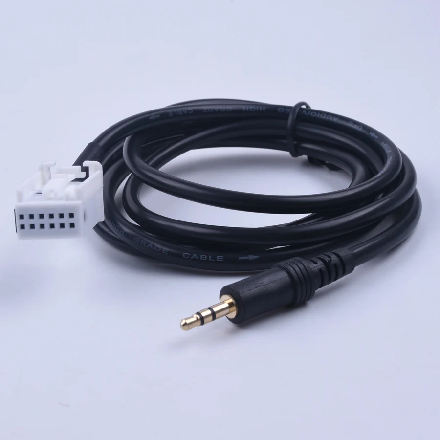 

Car Stereo Audio 3.5mm Male AUX Adapter Cable for Peugeot 307 308 407 408 507 for Citroen C2 C5 RD4