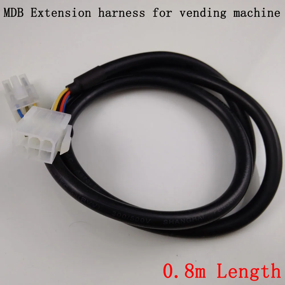 0.8 Meter length Male to femail connector MDB harness extension cables MDB wires for vending machine