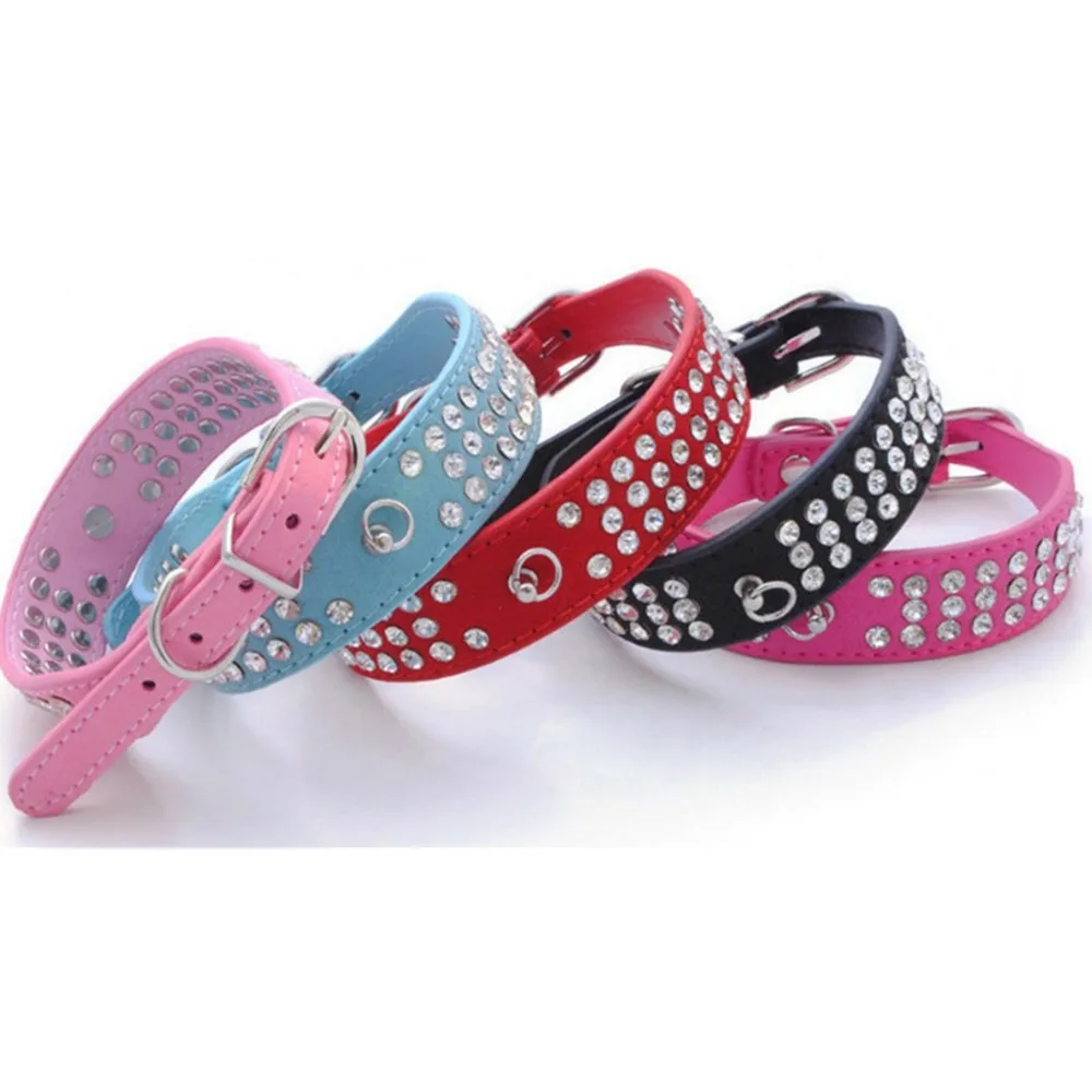 Small Cats Dogs Collars Rhinestone Chihuahua Pet Necklace Accessories Collar Puppy Supplies animaux accessoires chien