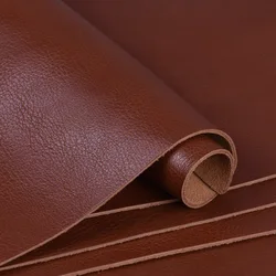 2pcs DIY leather craft making  full-grain wrestling cattle hide leather with brown thick 2.2mm 22x30cm