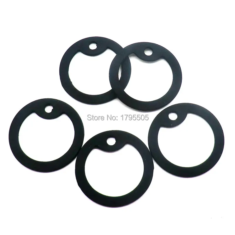 Wholesale 100Pcs Black Dog ID Tags Silencer New Rubber Material Suitable For Military Cards Rectangle Pendent Collar Accessories