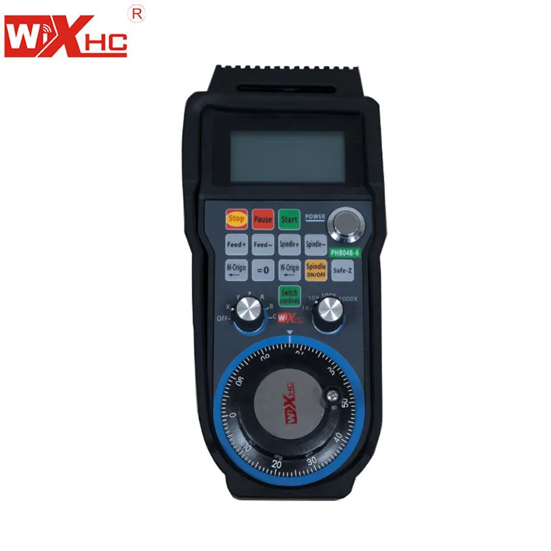 WiXHC 6 axis programmable Functions CNC Remote Controller MPG Wireless Handwheel for 2nd Development CNC System Company PHB04B-6