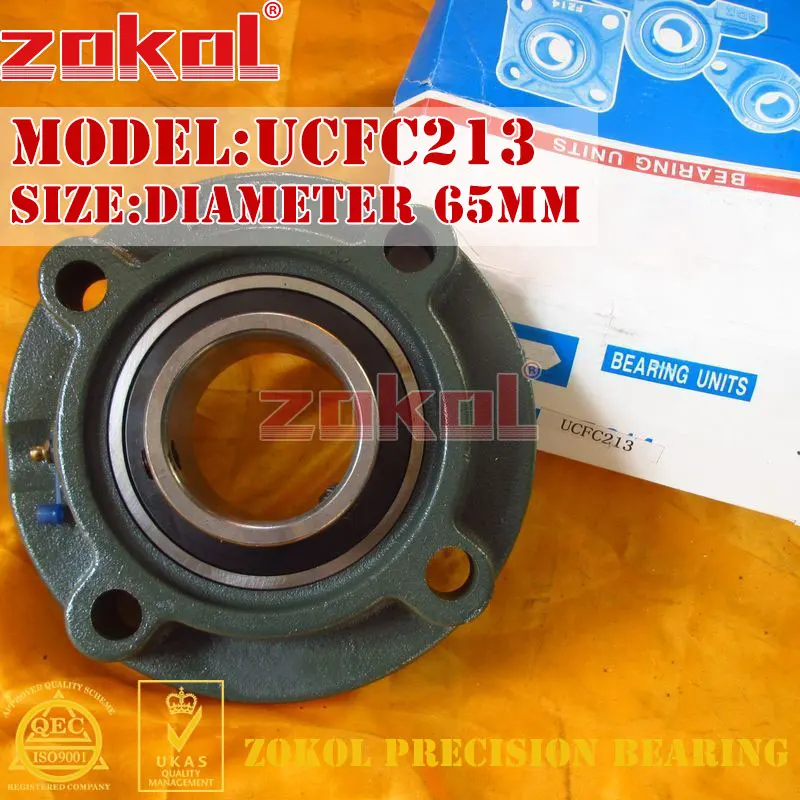 

ZOKOL bearing Flange Cartridge Bearing Units UCFC213 TY90513Y Pillow Block Ball Bearing diameter 65mm